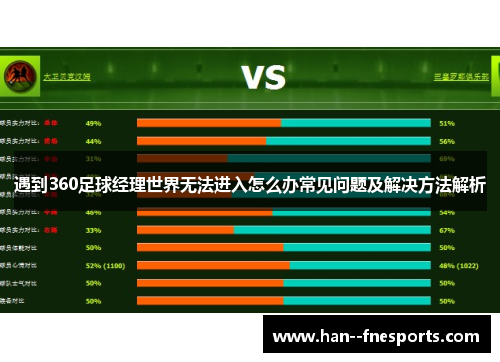 遇到360足球经理世界无法进入怎么办常见问题及解决方法解析